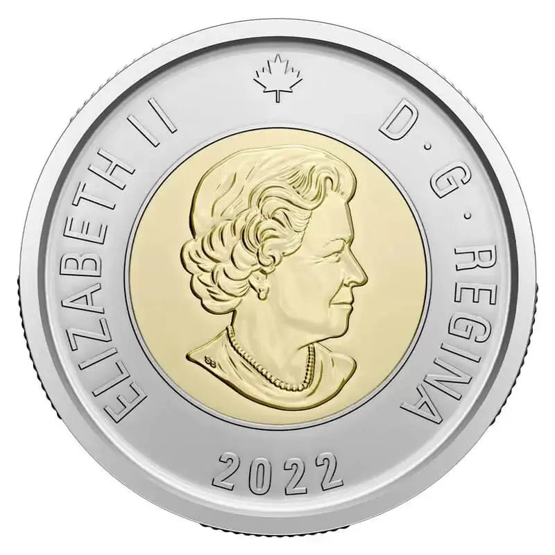2022 Canadian $2 Summit Hockey Series 50th Anniv Coloured Toonie - Mastercoins
