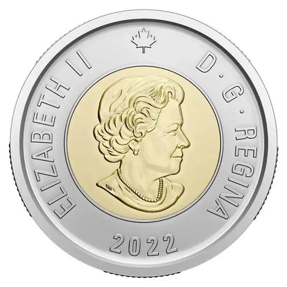 2022 Canadian $2 Summit Hockey Series 50th Anniv Coloured Toonie - Mastercoins