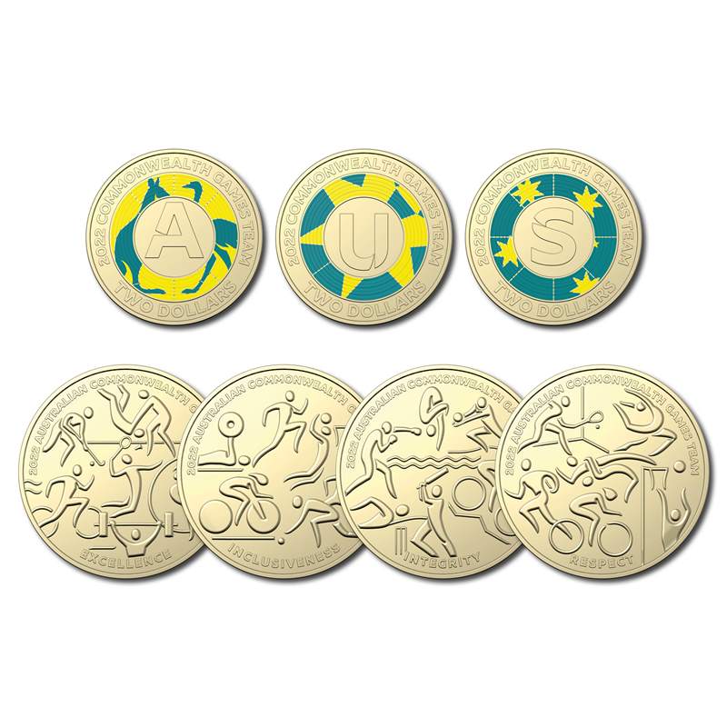 2022 Commonwealth Games Birmingham Australian Team Coin Collection - Mastercoins
