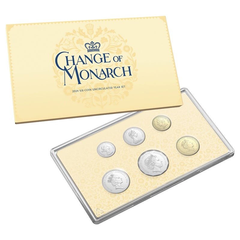 2024 Change of Monarch Six-Coin Uncirculated Year Set - Mastercoins
