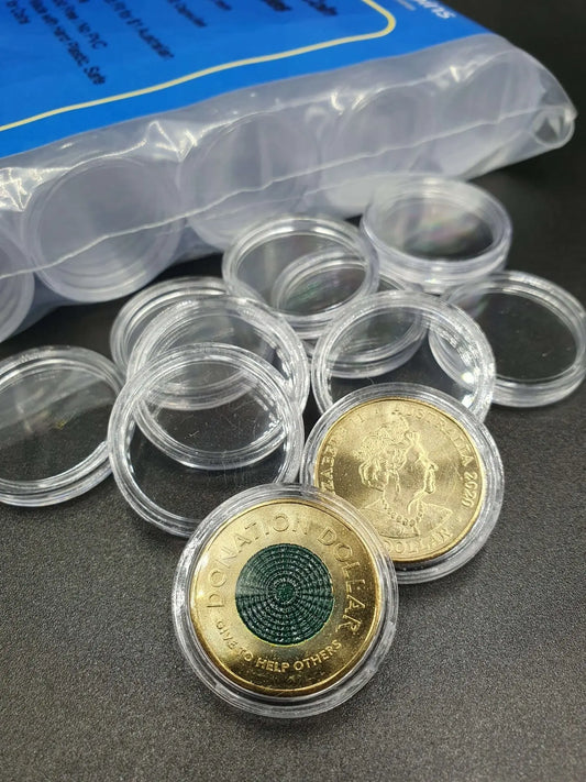 25mm Australian $1 Dollar Coin Capsules - Mastercoins
