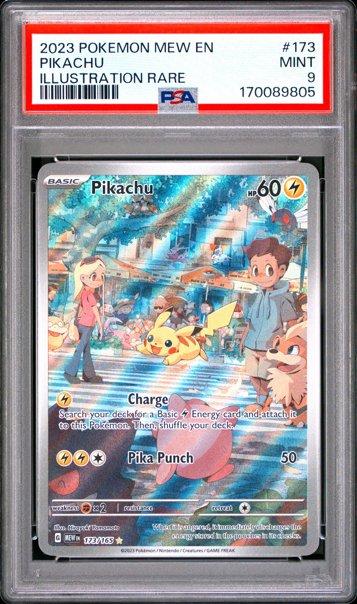 Pikachu 173/165 PSA 9 151 Mastercoins