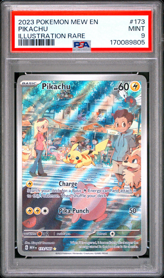 Pikachu 173/165 PSA 9 151 Mastercoins