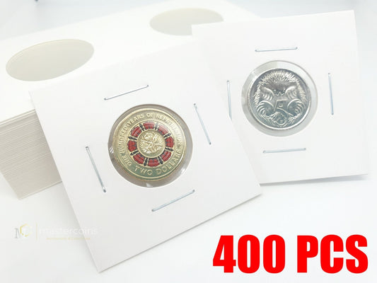 400 Pcs 2x2 23mm Staple Coin Holders - Mastercoins
