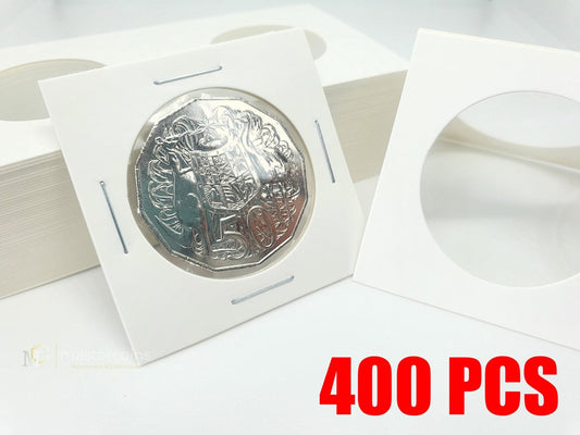 400 Pcs 2x2 35mm Staple Coin Holders - Mastercoins