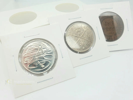 50 Pcs 2x2 31.5mm Staple Coin Holders - Mastercoins