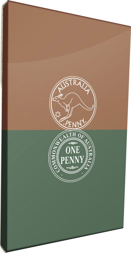 2021 Australian Penny $1 copper two coin set