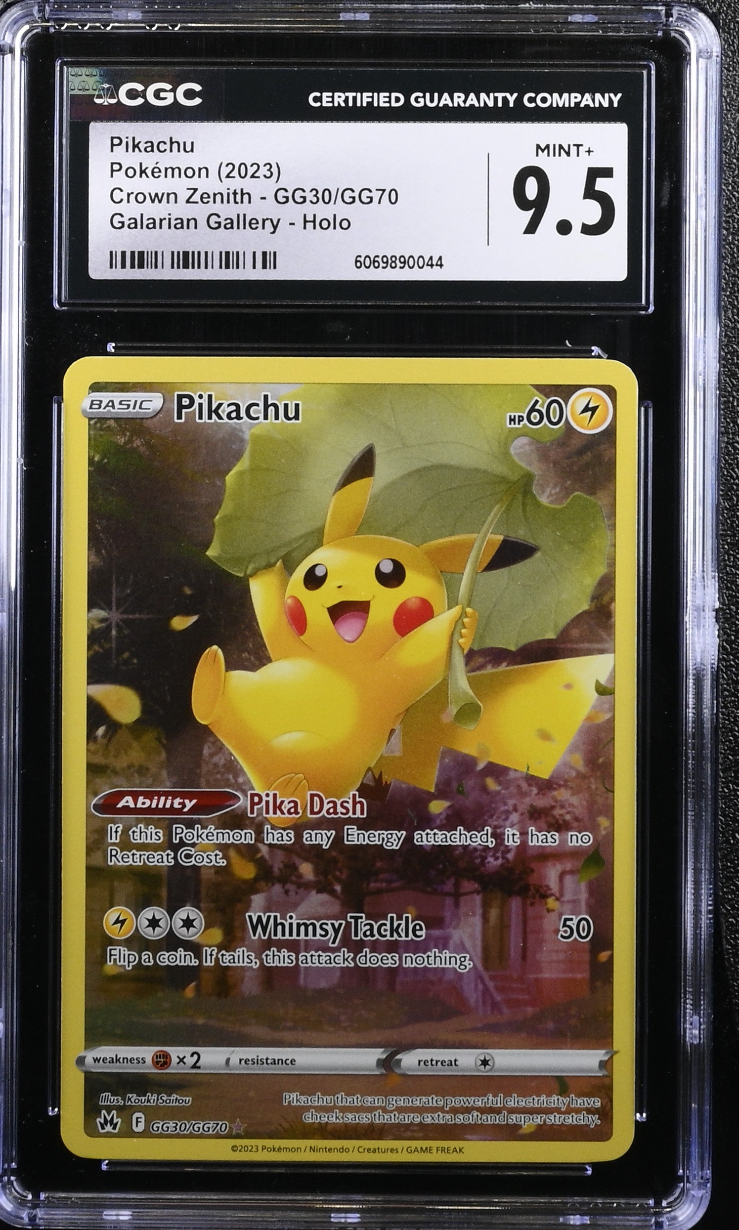 🎰👀 PIKACHU GG30/GG70 CROWN ZENITH CGC 9.5