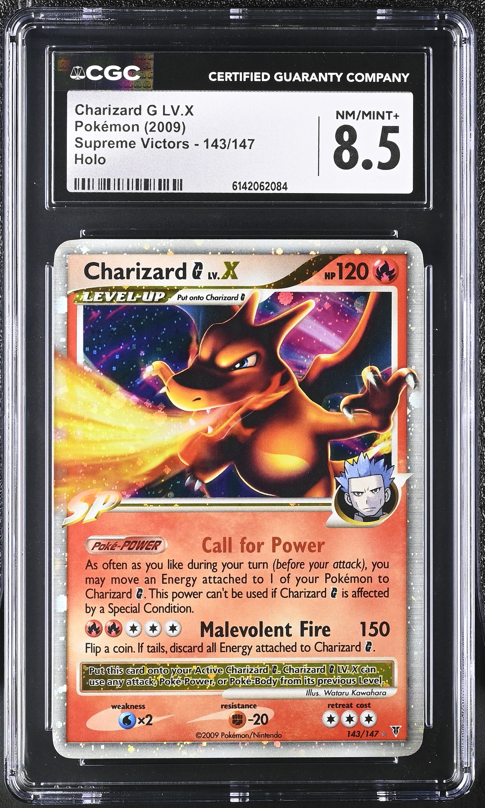 🎰👀 CHARIZARD G LV.X 143/147 SUPREME VICTORS CGC 8.5