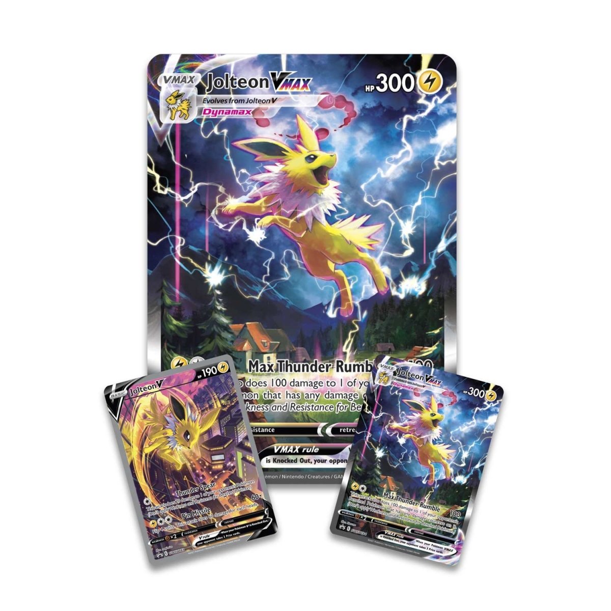 Pokémon TCG: Vaporeon VMAX, Jolteon VMAX & Flareon VMAX Premium Collections (Set of 3) Mastercoins