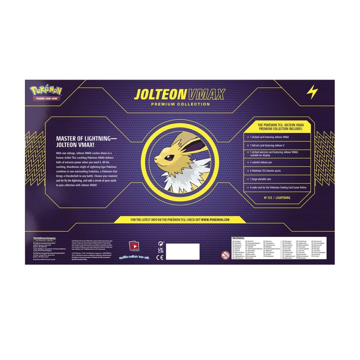 Pokémon TCG: Vaporeon VMAX, Jolteon VMAX & Flareon VMAX Premium Collections (Set of 3) Mastercoins