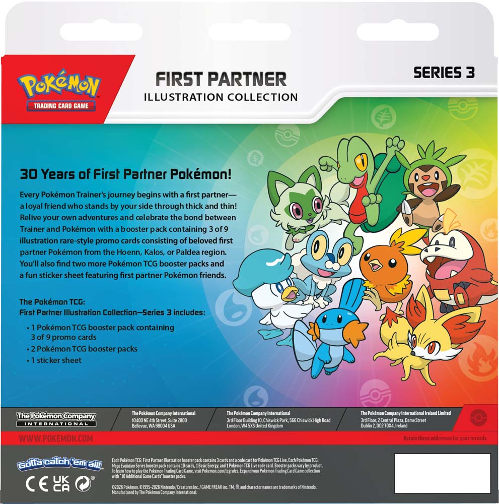 Pokémon TCG: First Partner Illustration Collection—Series 3 – Back