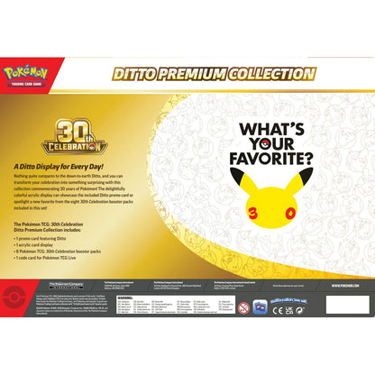 Pokémon TCG: 30th Celebration Ditto Premium Collection - Back