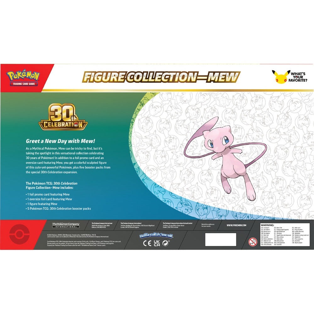 Pokémon TCG: 30th Celebration Figure Collection - Mew Back