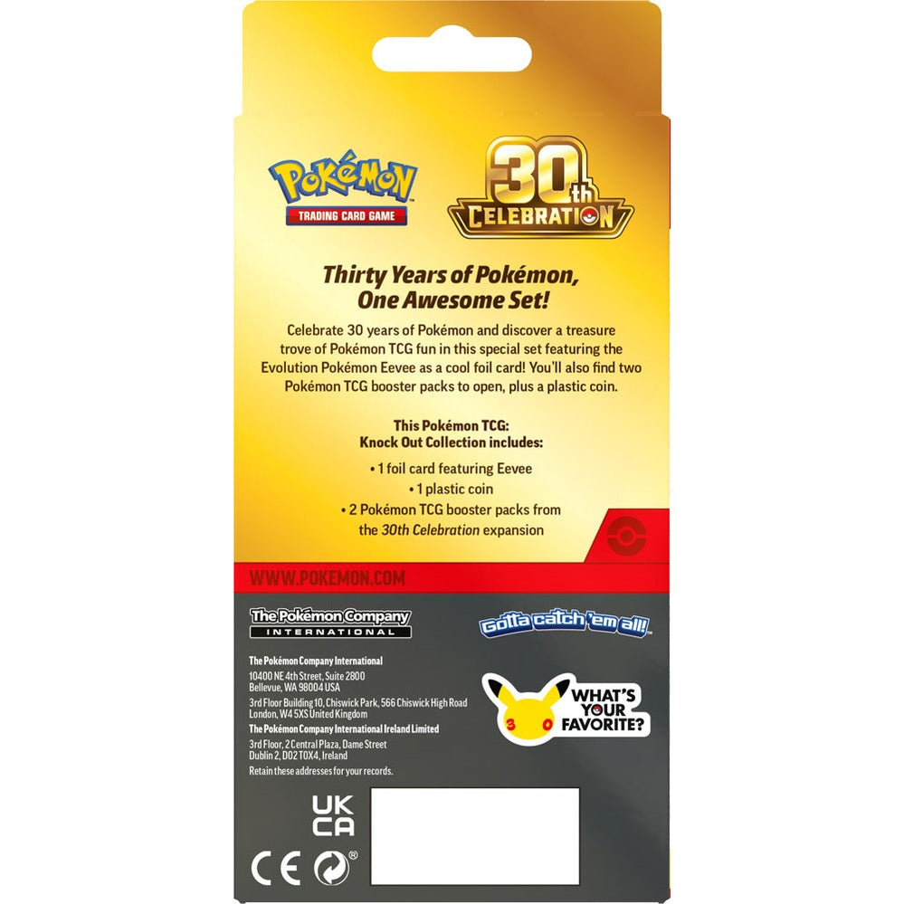 Pokémon TCG: 30th Celebration Knock Out Collection - Back