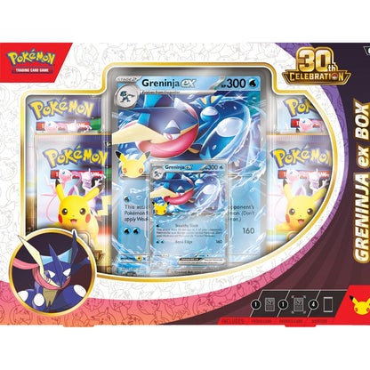 Pokémon TCG: 30th Celebration Pokémon ex Box - Greninja ex Front