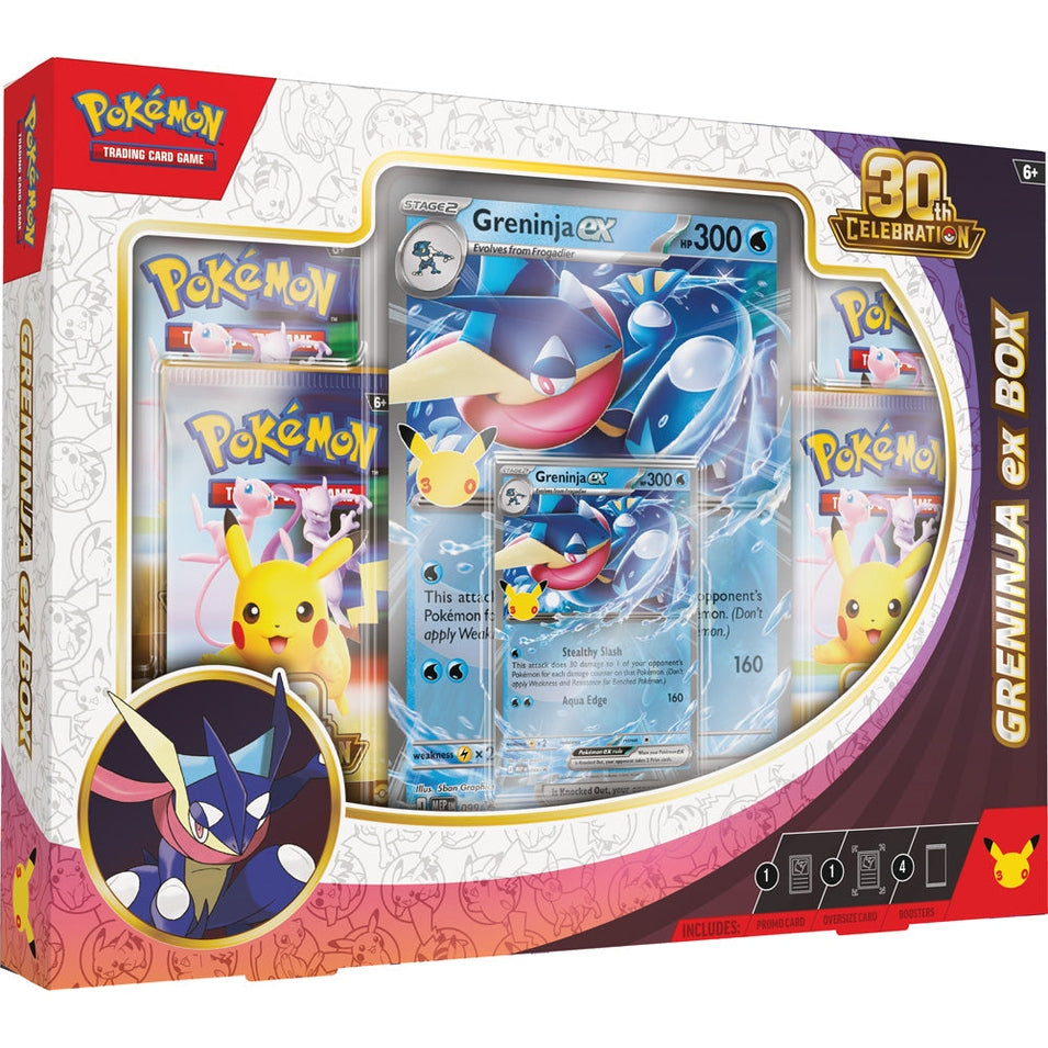 Pokémon TCG: 30th Celebration Pokémon ex Box - Greninja ex