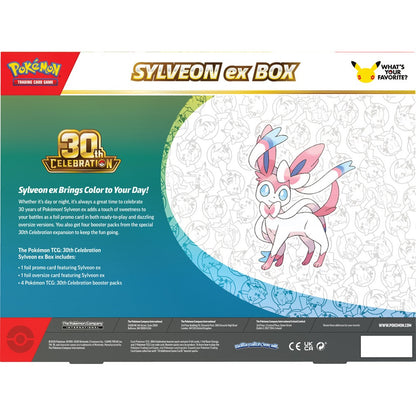 Pokémon TCG: 30th Celebration Pokémon ex Box - Sylveon ex Back