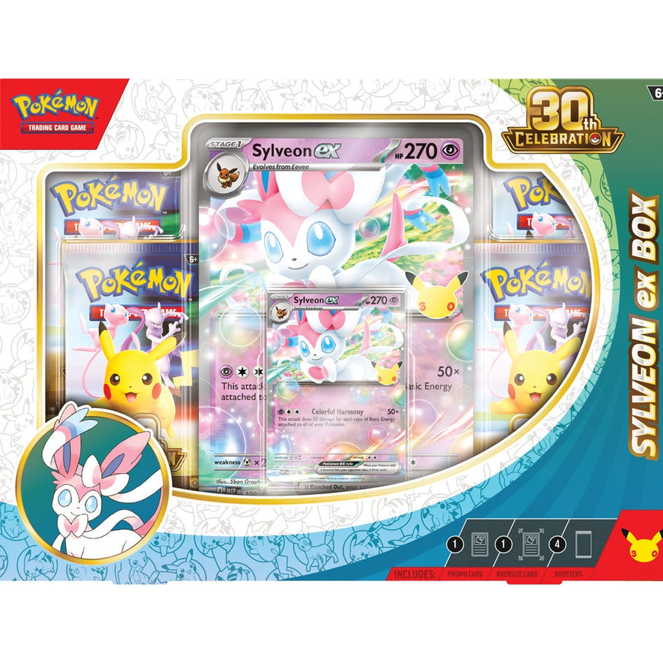 Pokémon TCG: 30th Celebration Pokémon ex Box - Sylveon ex Front