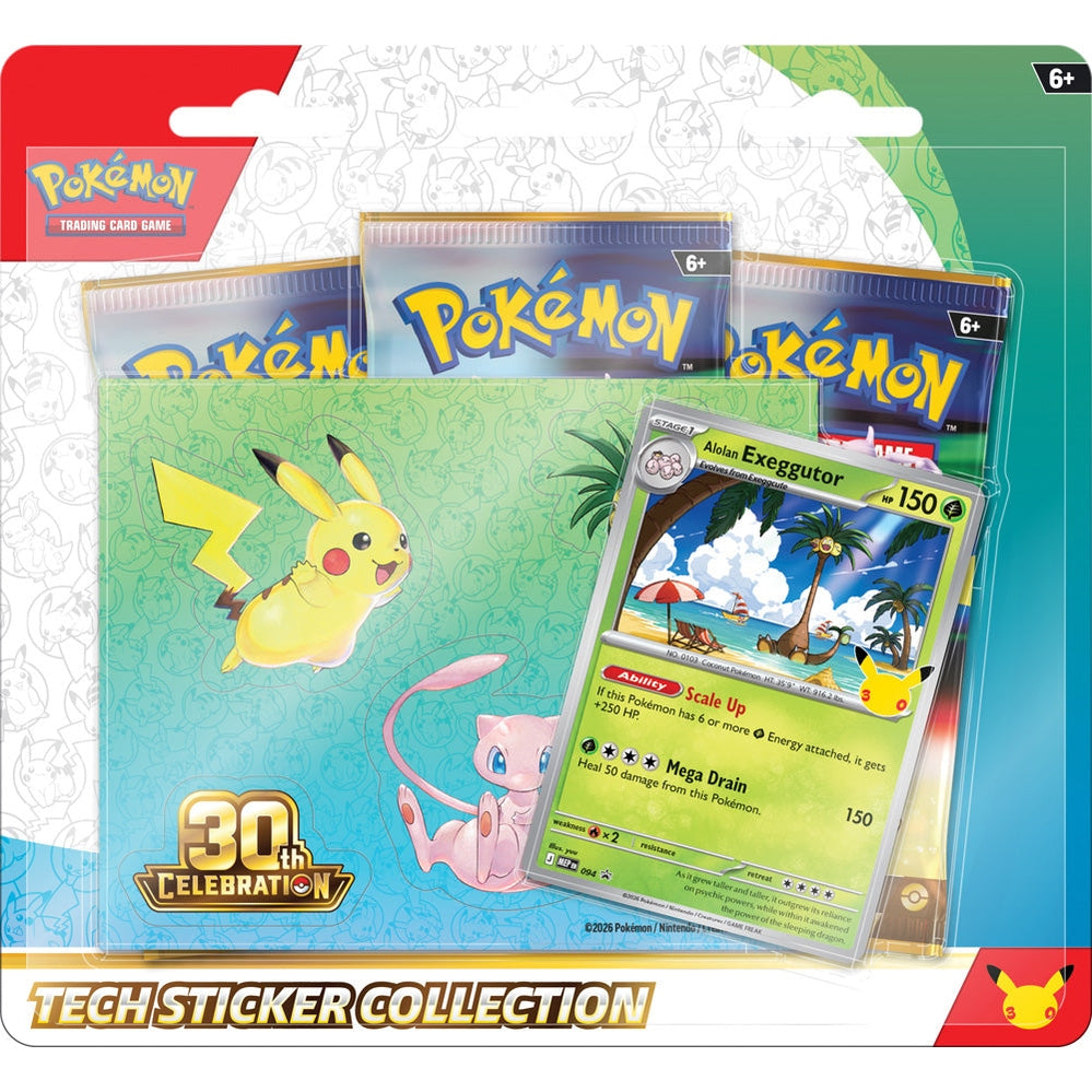 Pokémon TCG: 30th Celebration Tech Sticker Collection - Alolan Exeggutor