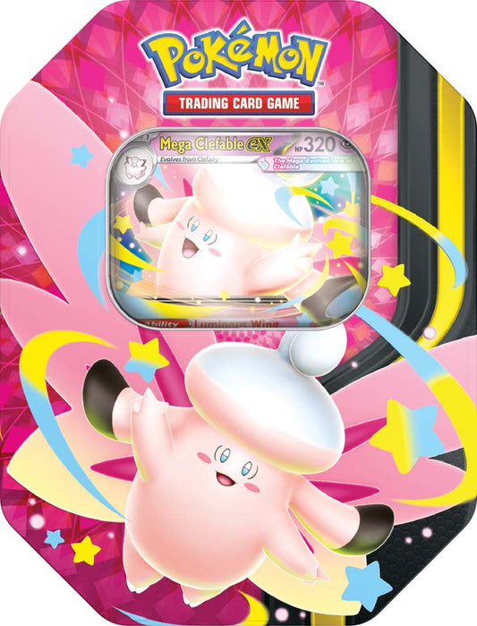 Pokemon TCG: Mega Moonlight Tin (Clefable) Mastercoins