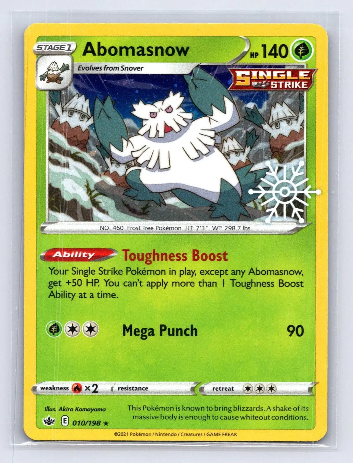 Abomasnow 010/198 PROMO Stamp Holiday Pokemon NM - Mastercoins