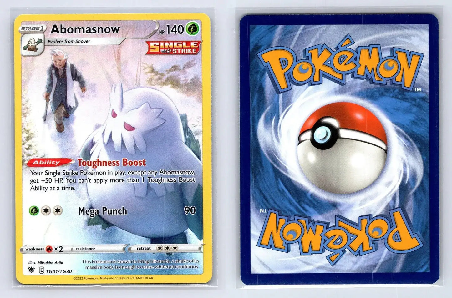 Abomasnow TG01/TG30 Astral Radiance Trainer Gallery Pokemon NM - Mastercoins