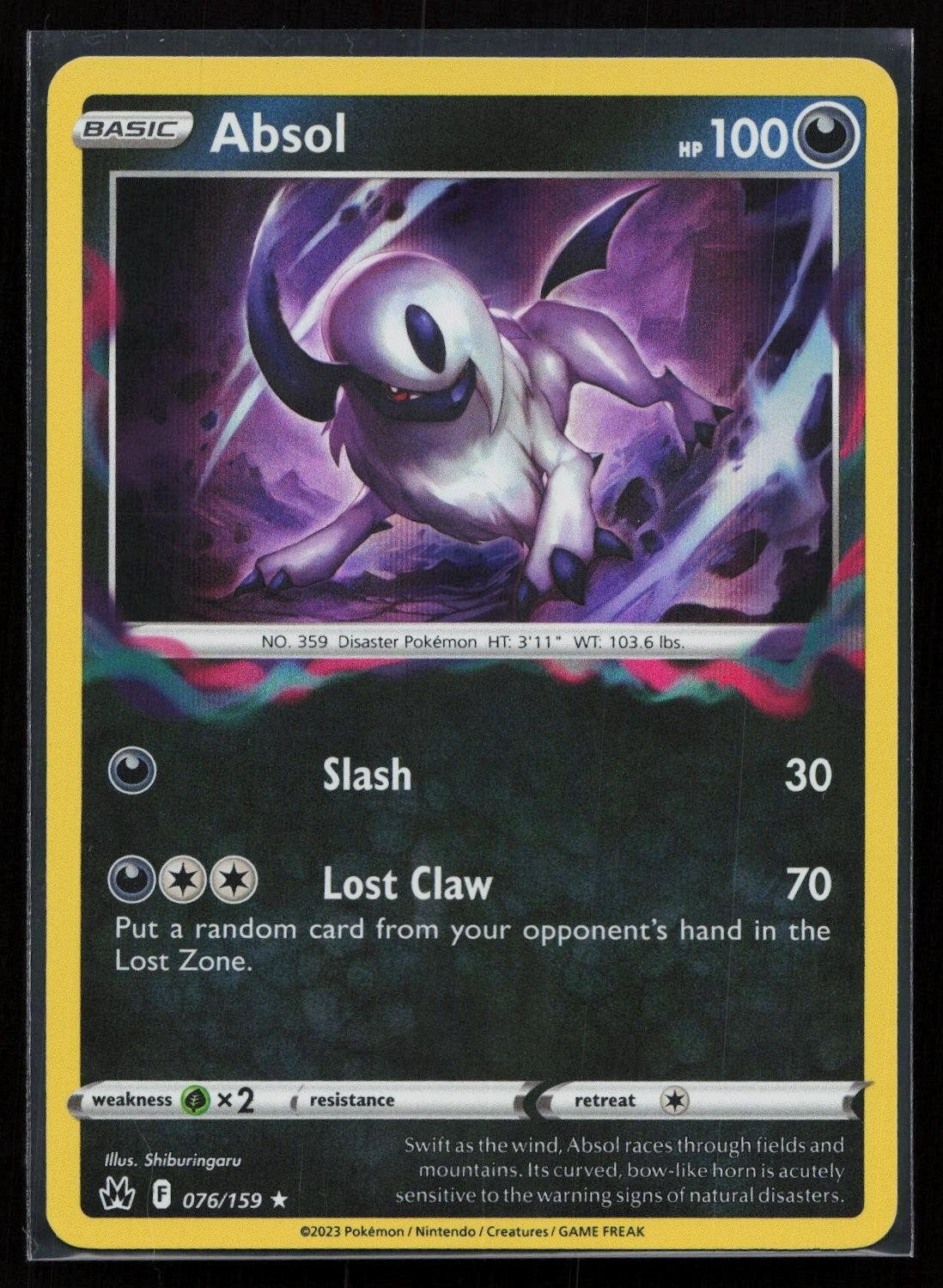 Absol 076/159 Crown Zenith Rare NM - Mastercoins