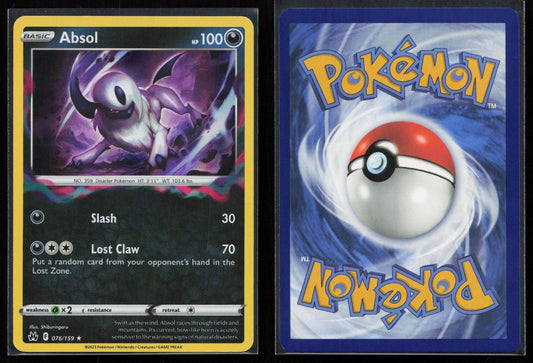 Absol 076/159 Crown Zenith Rare NM - Mastercoins