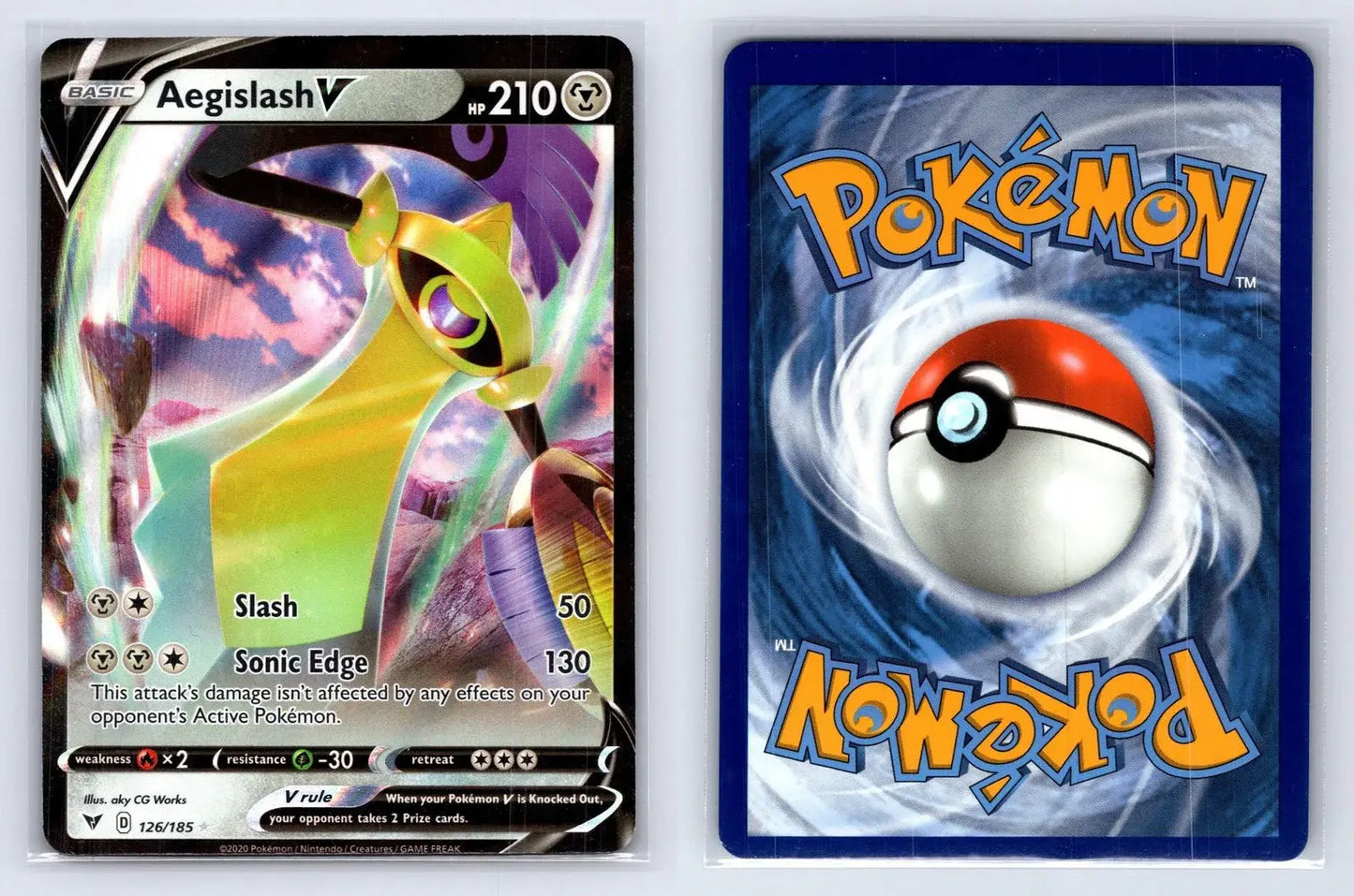 Aegislash V 126/185 Vivid Voltage Pokemon NM - Mastercoins