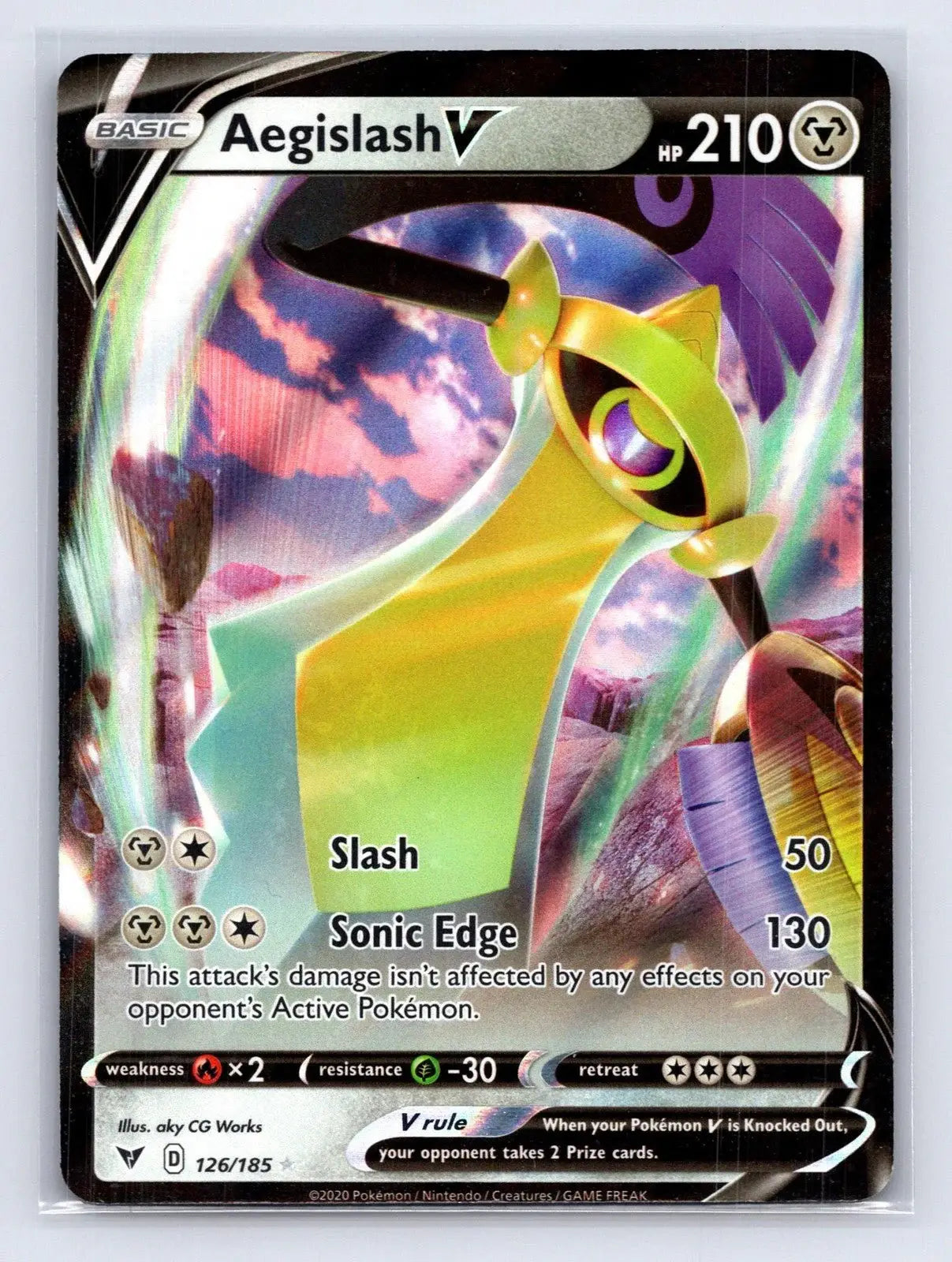 Aegislash V 126/185 Vivid Voltage Pokemon NM - Mastercoins