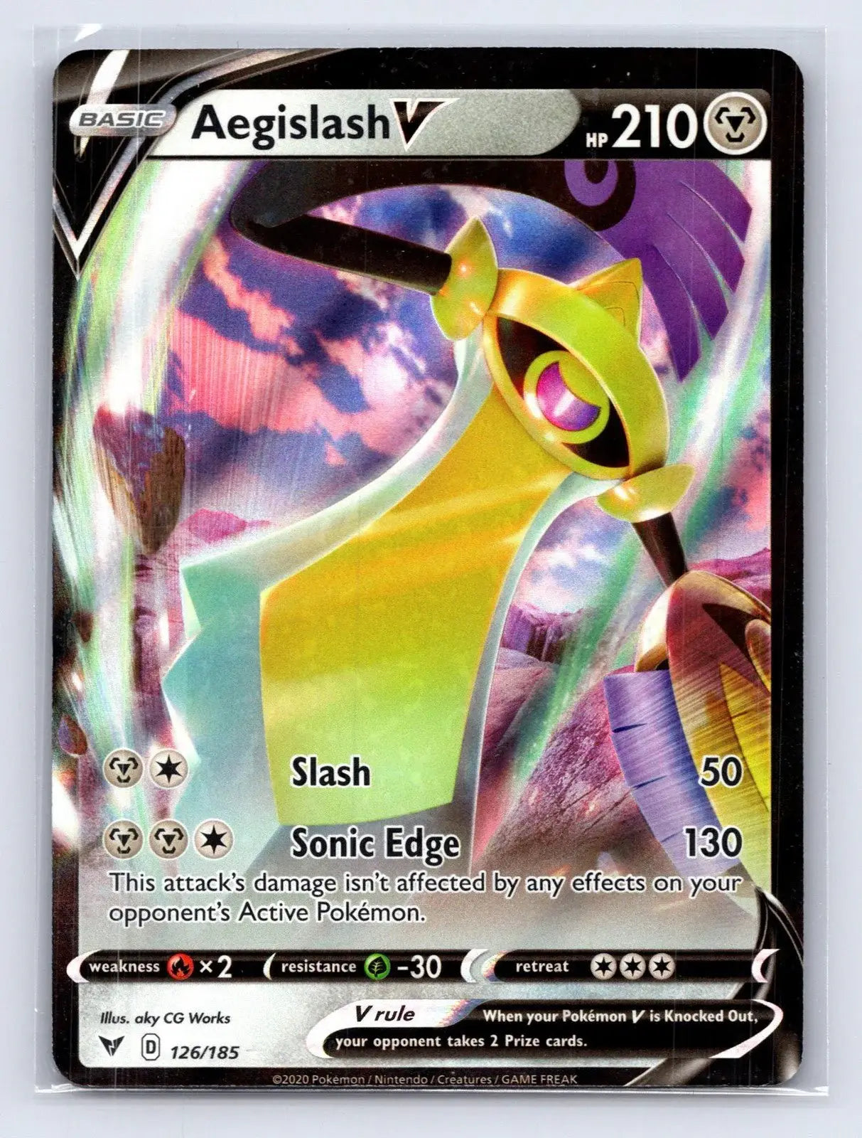 Aegislash V 126/185 Vivid Voltage Pokemon NM - Mastercoins