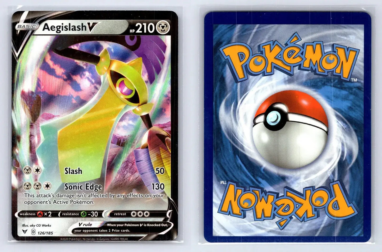 Aegislash V 126/185 Vivid Voltage Pokemon NM - Mastercoins
