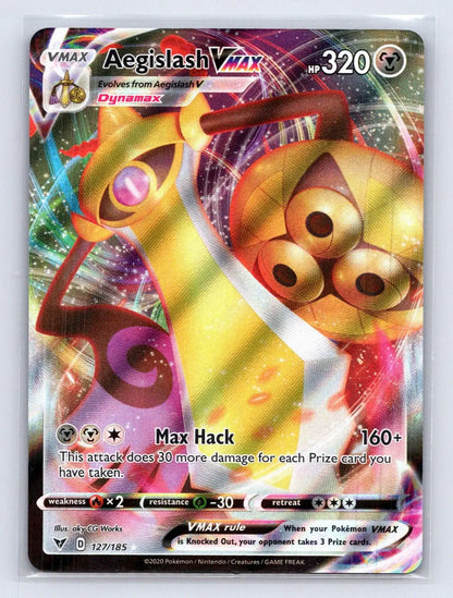 Aegislash VMAX 127/185 Vivid Voltage Pokemon NM - Mastercoins