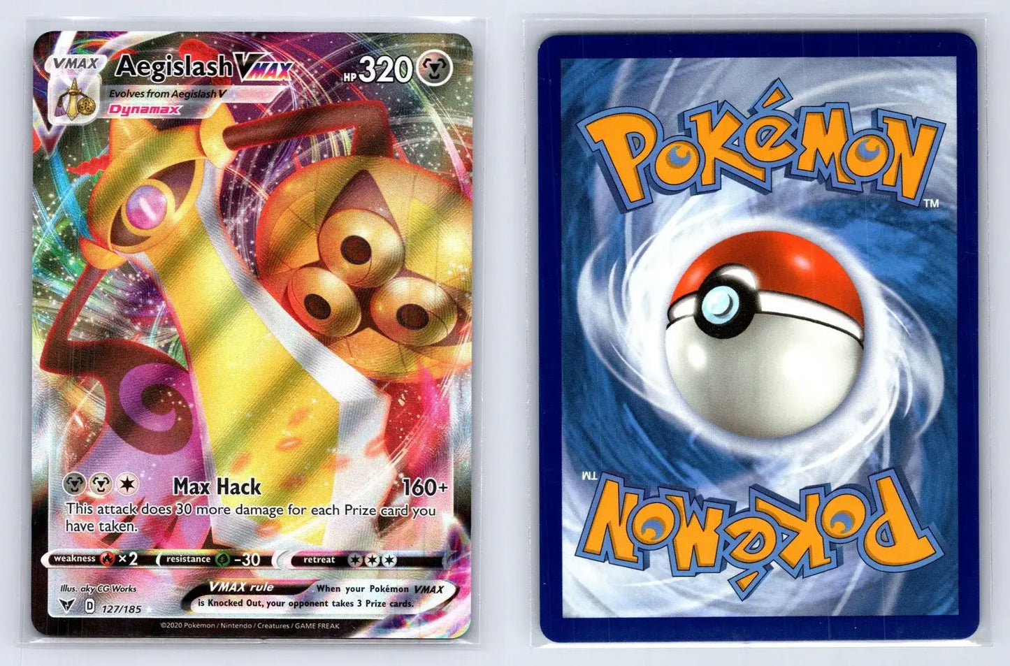 Aegislash VMAX 127/185 Vivid Voltage Pokemon NM - Mastercoins