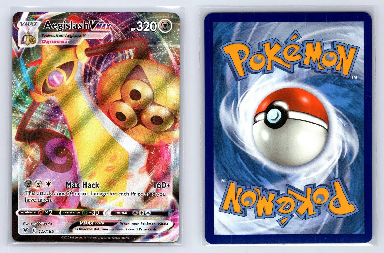 Aegislash VMAX 127/185 Vivid Voltage Pokemon NM - Mastercoins