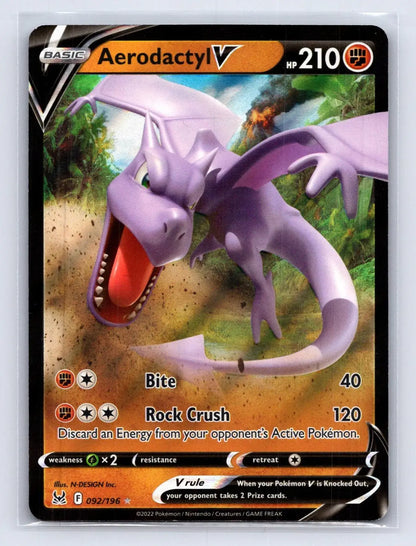 Aerodactyl V 092/196 Lost Origin Pokemon NM - Mastercoins