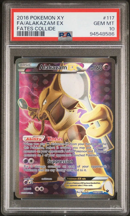 ?? Alakazam EX 117/124 Fates Collide PSA 10 Pokemon - Mastercoins