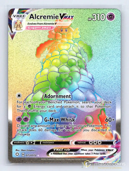Alcremie VMAX 073/072 Shining Fates Pokemon NM - Mastercoins