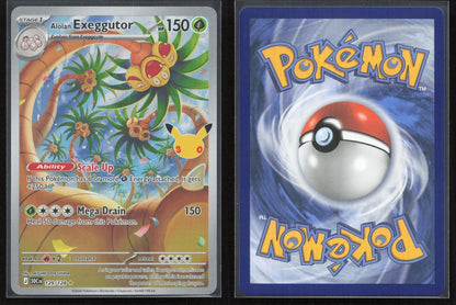 Alolan Exeggutor 129/128 ME: 30th Celebration Illustration Rare NM - Mastercoins