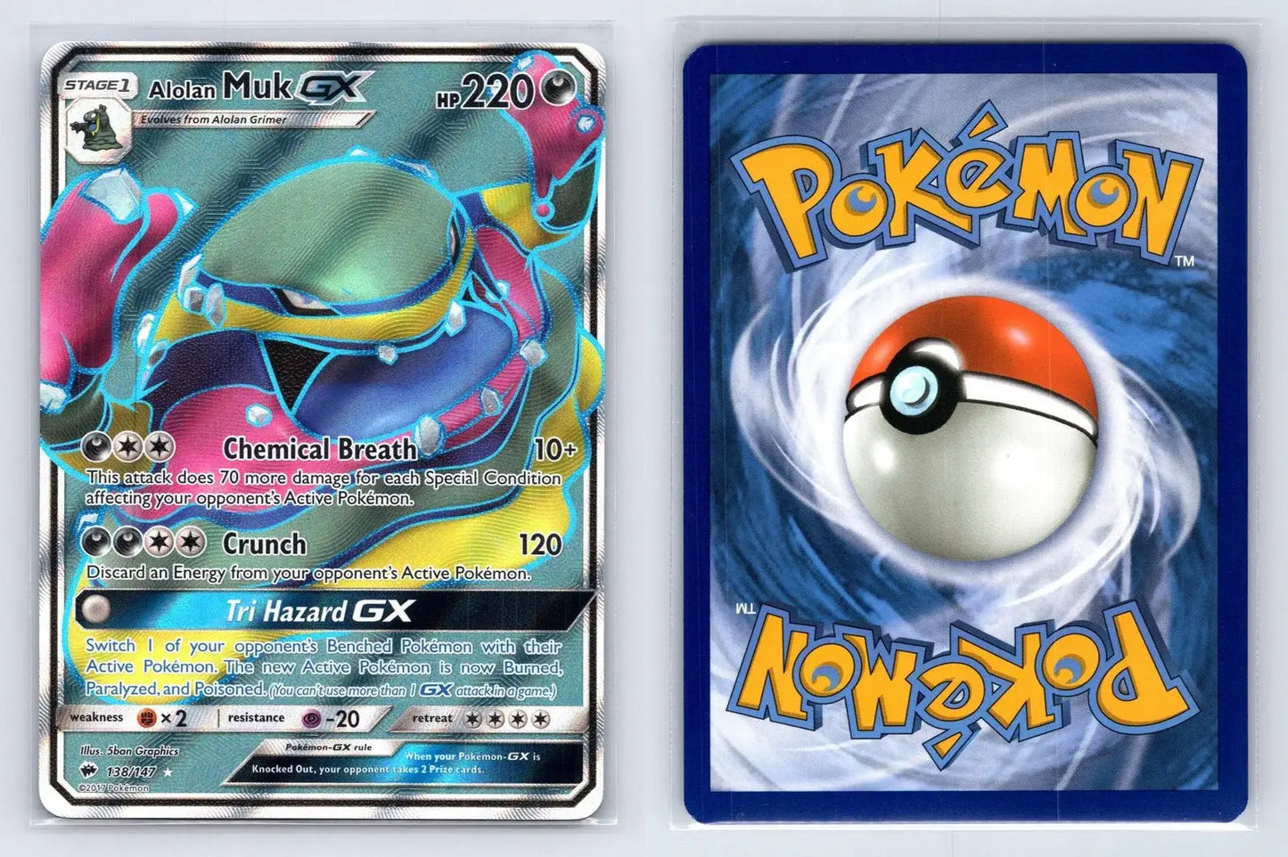 Alolan Muk GX 138/147 Burning Shadows Pokemon NM - Mastercoins