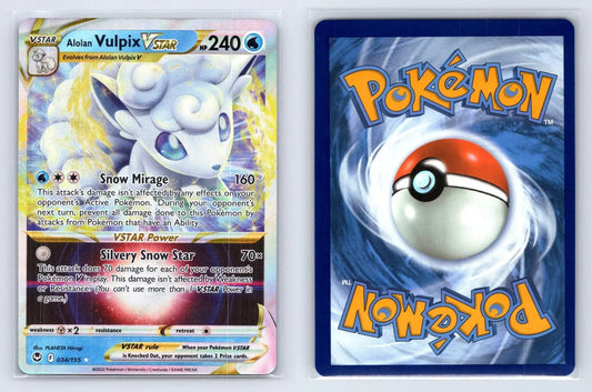 Alolan Vulpix VSTAR 034/195 Silver Tempest Pokemon NM - Mastercoins