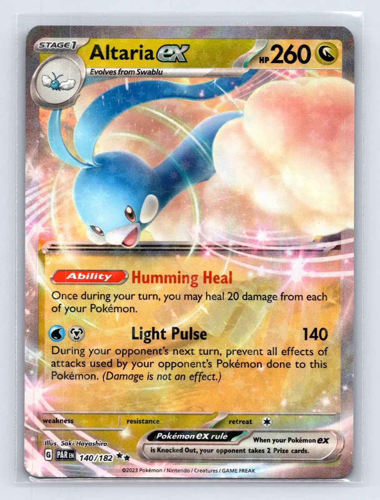 Altaria ex 140/182 Paradox Rift Pokemon NM - Mastercoins