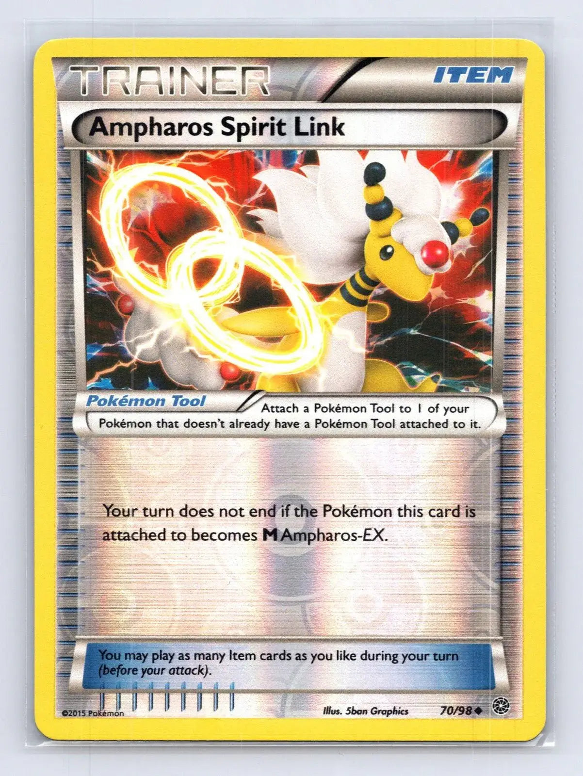 Ampharos Spirit Link 70/98 Ancient Origins Pokemon NM - Mastercoins