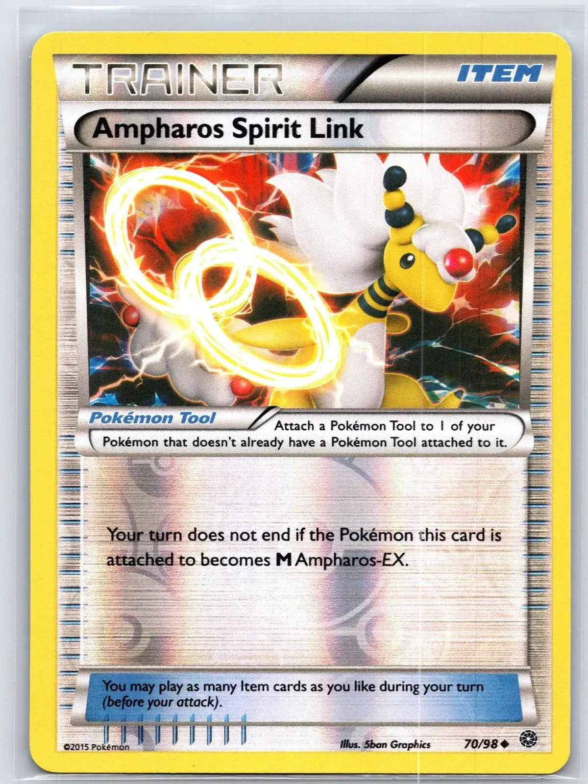 Ampharos Spirit Link 70/98 Reverse Holo Ancient Origins Pokemon NM - Mastercoins