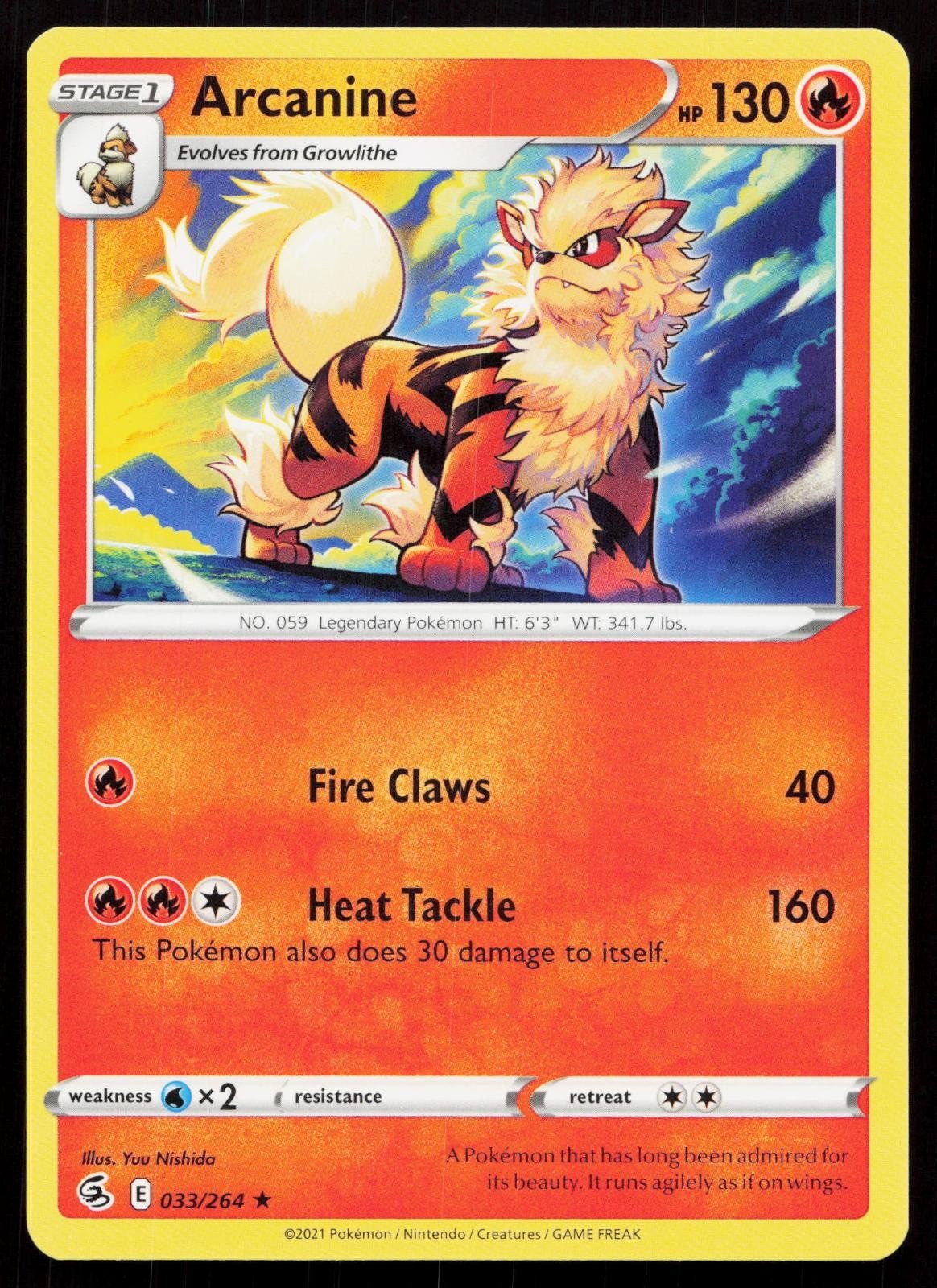 ARCANINE 033/264 FUSION STRIKE NM - Mastercoins