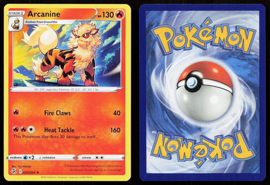 ARCANINE 033/264 FUSION STRIKE NM - Mastercoins