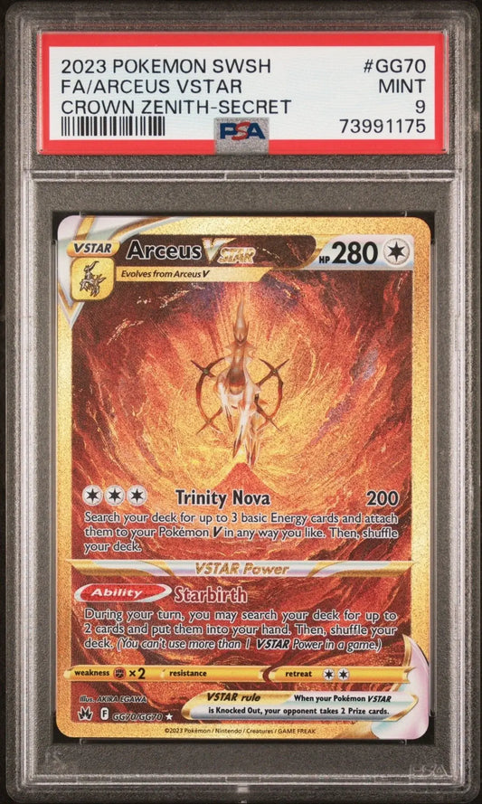 ?Arceus Vstar GG70 Crown Zenith PSA 9 - Mastercoins