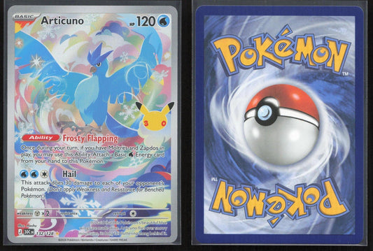 Articuno 132/128 ME: 30th Celebration Illustration Rare NM - Mastercoins