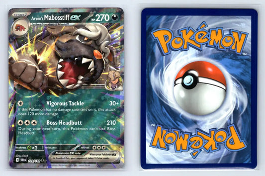Arven's Mabosstiff ex 139/182 Double Rare Destined Rivals Pokemon Near Mint - Mastercoins